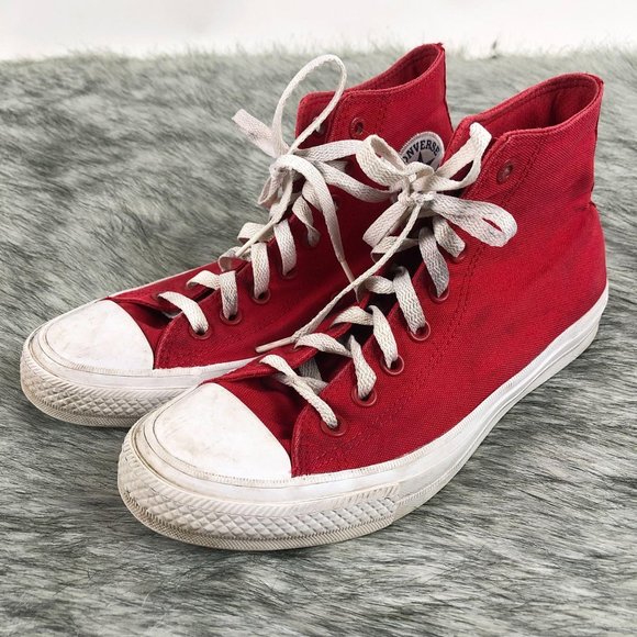 Converse Chuck Taylor All Star II Hi Red/White - Picture 3 of 14